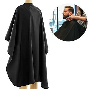 Capa de Corte Preto Para Salão Barbearia 140x120cm
