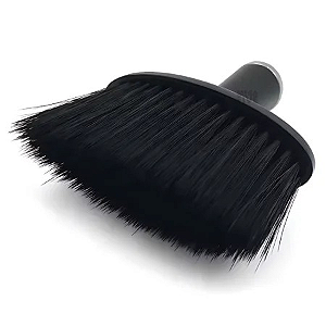 Espanador Pincel De Barbeiros E Cabelereiros Macio ABS Preto