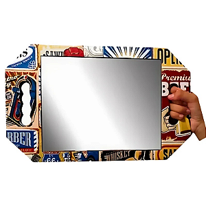 Espelho de Mão Profissional Barbershop