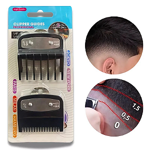 Kit 02 Pentes De Maquina para Disfarce 0,5mm + 1,5mm c/ Trava De Metal