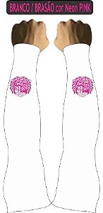 Brasão Branco Silk Rosa Fluor
