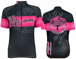 Camisa Ciclismo POWER GIRL ROSA Infantil