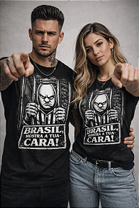 T-Shirt "BRASIL MOSTRA TUA CARA"