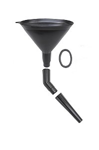 FUNIL PLASTICO C/ CURVA ADAPTAVEL
