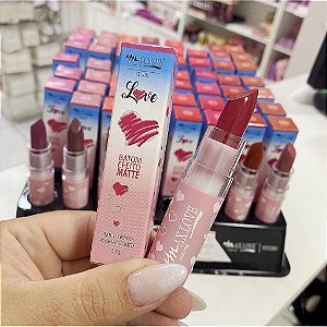 Batom Bastão Efeito Matte Love Max Love