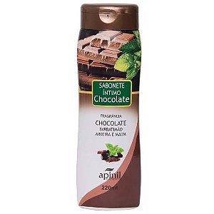 @ Sabonete íntimo - chocolate e menta - Extrato de barbatimão, aroeira e malva - Apinil - 200ml
