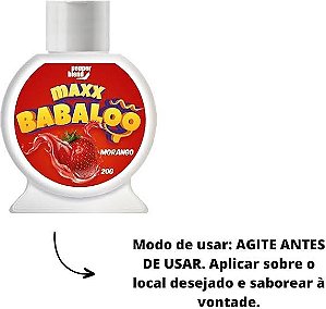 @ Maxx Babaloo Gel Comestível para Oral 20g Pepper Blend
