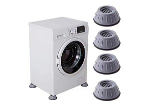 Kit com 4 Suporte Para Máquina de lavar Roupa Base Anti-vibração Amortecedor Antivibração Antiruido