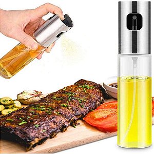 Spray Pulverizador Borrifador Porta Azeite Óleos Vinagre Líquidos Temperos Culinárias | Galheteiro Spray de Cozinha