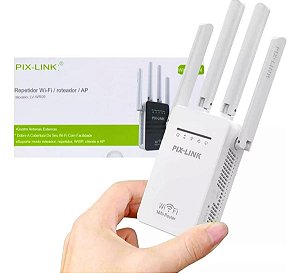 Repetidor Wifi Amplificador Longo Alcance Extensor De Sinal - Amplie Sua Conexão Wi-Fi com o PIX-LINK 2800m