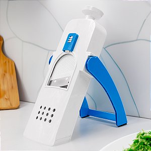 Cortador Fatiador De Legumes Verduras Frutas Mandoline - Possui mais de 30 tipos de cortes Cor:Azul