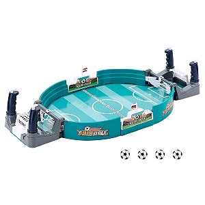 Brinquedo Mini Futebol de Mesa Pebolim Diversão Jogo - Diversão Portátil para Amigos e Família