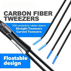CARBON FIBER TWEEZERS CURVED