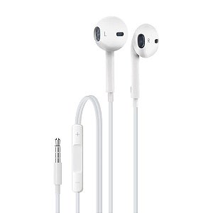 Fone de Ouvido Com Fio P2 Estéreo Ergonômico Confortável Anti Ruído Com Microfone Embutido