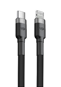 ONLINE - U P - Cabo Lightning / USB-C - Preto