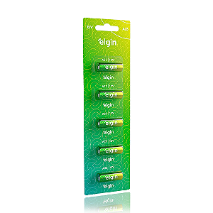 Bateria Alcalina Elgin A23 12v blister com 5 unidades Pilha