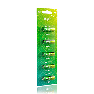 Bateria Alcalina Elgin A27 12v blister com 5 unidades Pilha