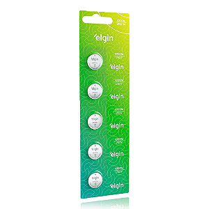 Bateria de litio Elgin CR2016 3v blister com 5 unidades