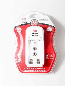 CARREGADOR DE PILHA MOX MO-CP30