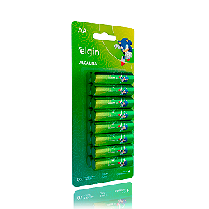 Pilha Alcalina Elgin AA 1,5v blister com 16 unidades