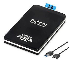 Case de gaveta para HD 2.5" SATA SLIM HIGH SPEED USB 3.0 Exbom - CHGD-30