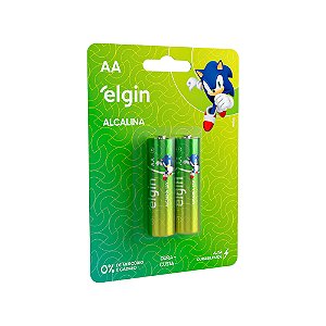 Pilha Alcalina Pequena-AA - Blister com 02 Unidades