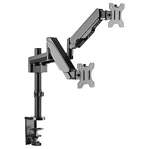 SUPORTE A GÁS PARA 2 MONITORES 17'' A 32'' VESA 100X100 PLMSM02B - PCYES