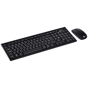 TECLADO E MOUSE SEM FIO USB DYNAMIC CORP ABNT2/1600 DPI PRETO - CMW200