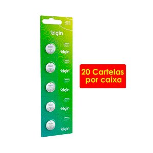 Kit 20 Blisters Bateria de Lítio Cr 2025 C/5 82192, Elgin, 24642