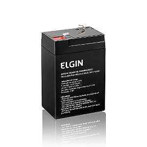 Bateria Selada, Elgin, 6V, 4,5 Ah, Chumbo, Vrla