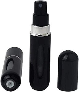 Frasco de spray atomizador de perfume recarregável de 5 ml, portátil, mini vazio, fácil de encher, com perfume