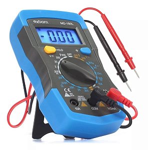 Multímetro Digital Portátil Profissional Corrente Ac + Dc Tensão 200M~600V Bateria 9V Teste Bipe