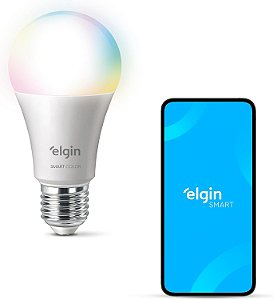 Lâmpada Inteligente Smart Color 10W Elgin RGB Wi-Fi - Compatível Alexa