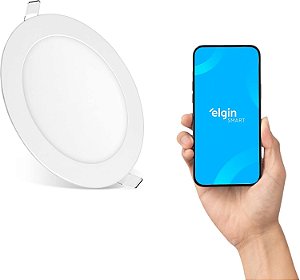 Luminária LED Inteligente 24W 3000-6500K Elgin Redonda de Embutir Wi-Fi