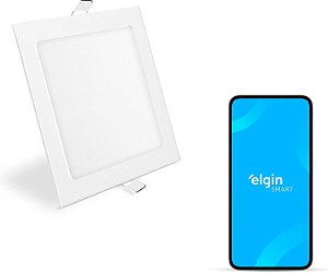 Luminária de Embutir Inteligente 18W 3000-6500K Wi-Fi Elgin Quadrada