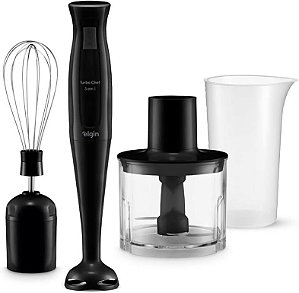 Mixer Vertical Turbo Chef Elgin 3 em 1 - 200W Preto -  127V ou 220V