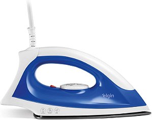 Ferro de Passar a Seco Iron Force Elgin Super Leve Branco e Azul - 127V