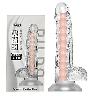 Pênis Transparente, Articulado, Flexível e com Ventosa - Love Nest