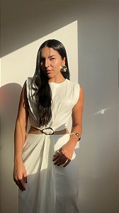 Vestido fivela orgânica