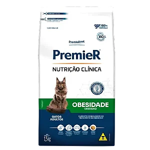 Ração Premier Nutrição Clínica Obesidade para Gatos 1,5 Kg