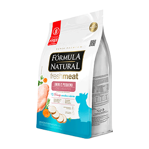 Ração Fórmula Natural Fresh Meat Cães Adultos Porte Mini/Pequeno Feita Com Frango