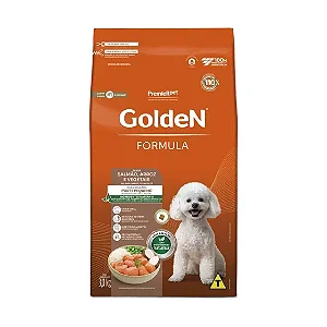Ração Golden Fórmula Cães Adultos Pequeno Porte Sabor Salmão e Arroz