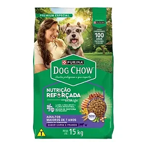 Ração Dog Chow Extra Life Cães Sênior 7+ Todos os Tamanhos - Longevidade