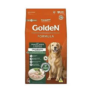 Ração Golden Fórmula Cães Adultos Sabor Frango e Arroz