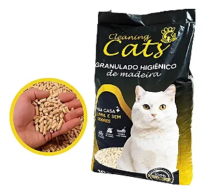Granulado Higiênico Madeira Cats
