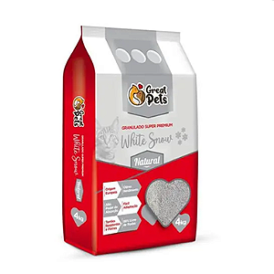 Areia Granulada White Snow Natural Great Pets - 4Kg