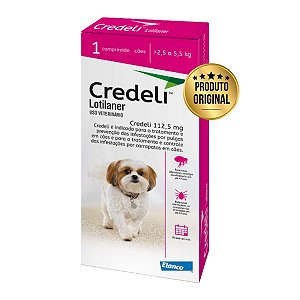 Credeli Elanco 112,5mg Antipulgas Cães 2,5-5,5kg 1Comp