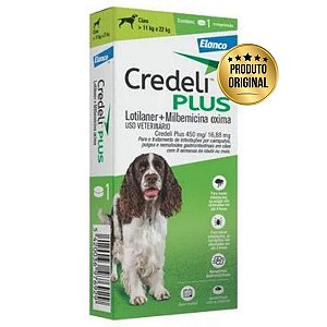 Credeli Plus 450mg Cães 11-22kg 1Comp Elanco