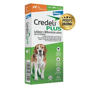 Credeli Plus 225mg Cães 5,5-11kg 1Comp Elanco