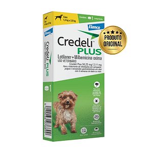 Credeli Plus 56,25mg Cães 1,4-2,8kg 1Comp Elanco
